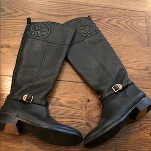 Tory Burch black high boots